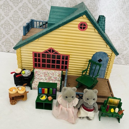 Sylvanian families log cabin - families,